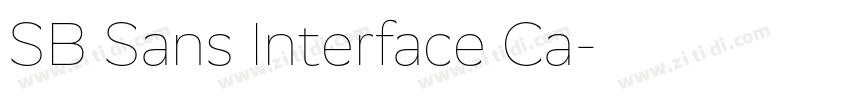 SB Sans Interface Ca字体转换 SB Sans Interface Ca字体转换